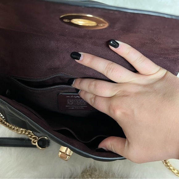 Coach Marlie Turnlock Quilted Top Handle Crossbody - Picture 8 of 16